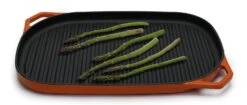 Habitat Large Cast Iron Grill Pan - Orange -Habitat 9582158 R Z007A