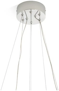 Habitat Yang 2 Tier LED Glass Chandelier - Chrome -Habitat 9584448 R Z004A