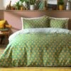 Habitat Sunburst Geo Green & Mustard Bedding Set - Single -Habitat 9588042 R Z001C