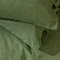 Habitat Cotton Textured Plain Green Bedding Set - Single -Habitat 9588736 R Z003A