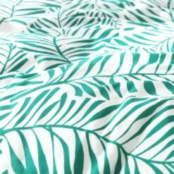 Habitat Abstract Green Leaf & White Bedding Set - Single -Habitat 9593226 R Z004C