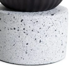 Habitat Rallie Smoked Glass Terrazzo Table Lamp – Grey -Habitat 9595396 R Z003A