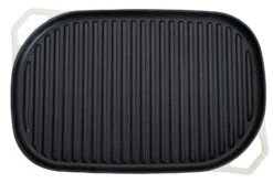 Habitat Large Cast Iron Grill Pan - Cream -Habitat 9596120 R Z005A