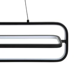 Habitat Metal LED Bar Pendant Light - Black -Habitat 9597428 R Z002A