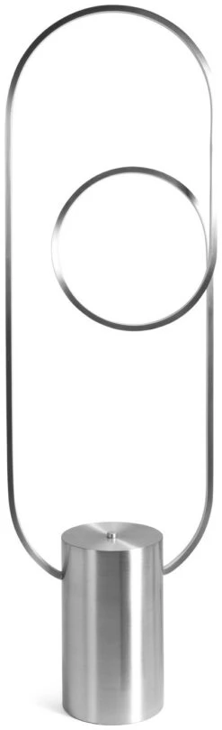 Habitat Pill LED Floor Lamp - Brushed Chrome -Habitat 9597806 R Z001C