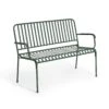 Habitat Indu 2 Seater Metal Garden Bench - Green 2 Habitat Indu 2 Seater Metal Garden Bench - Green -Habitat 9598070 R Z001A