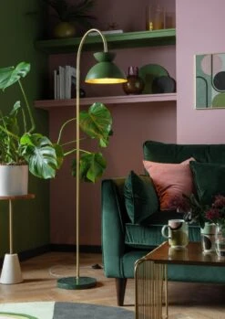 Habitat Dasni Floor Lamp - Marble & Brass -Habitat 9598867 R Z002C