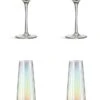 Habitat Iridescent Lustre Set Of 4 Champagne Flute 1 Habitat Iridescent Lustre Set Of 4 Champagne Flute -Habitat 9600102 R Z001A
