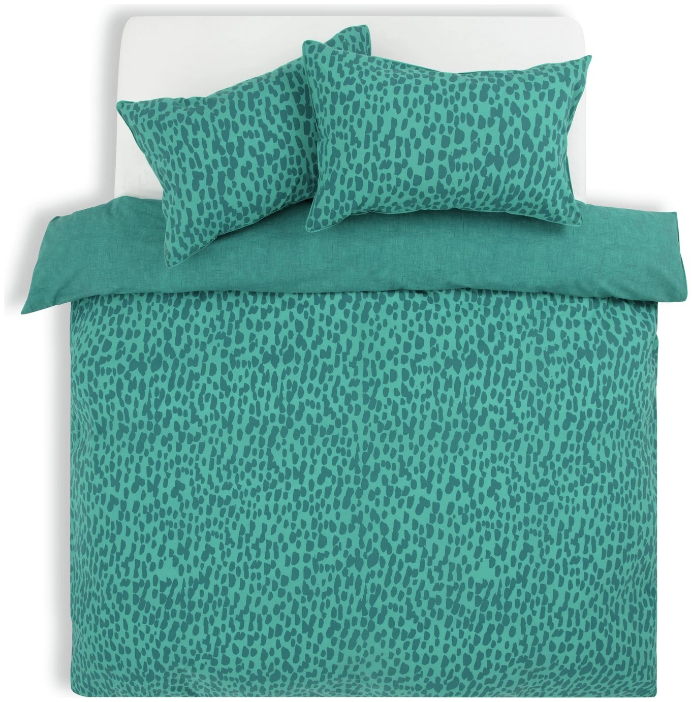 Habitat Emerald Brush Strokes Green Bedding Set - Single 5 Habitat Emerald Brush Strokes Green Bedding Set - Single - Image 3