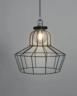 Habitat Indus Large Country Wire Shade - Black -Habitat 9602928 R Z003C