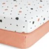 Habitat Kids Cotton Geo Shapes Pack Of 2 Fitted Sheet - Cot -Habitat 9605877 R Z007A
