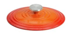 Habitat 2.4Litre Oval Cast Iron Casserole Dish - Orange -Habitat 9606766 R Z003A