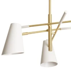 Habitat Vesper Cone 3 Light Ceiling Pendant - White -Habitat 9607813 R Z002A