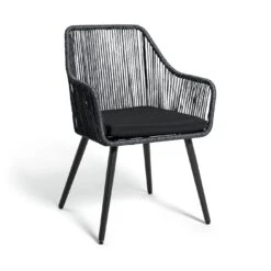 Habitat Malta 4 Seater Rattan Effect Patio Set - Black 20 Habitat Malta 4 Seater Rattan Effect Patio Set - Black -Habitat 9609127 R Z003A