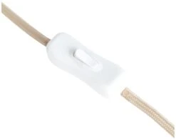 Habitat Conical Ceramic Table Lamp - Olive & Beige -Habitat 9610264 R Z005A