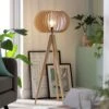Habitat Achille Ash Wooden Tripod Floor Lamp - Oak 1 Habitat Achille Ash Wooden Tripod Floor Lamp - Oak -Habitat 9615489 R Z001A