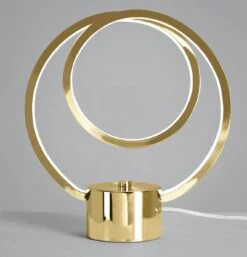 Habitat Pill Metal LED Table Lamp - Brushed Brass -Habitat 9618761 R Z002C