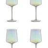 Habitat Iridescent Flute Wine Glass-Set Of 4 -Habitat 9619801 R Z001A