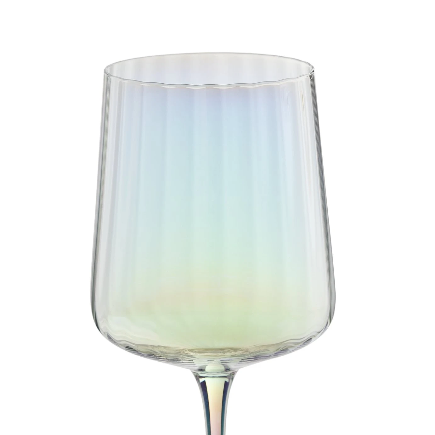 Habitat Iridescent Flute Wine Glass-Set Of 4 6 Habitat Iridescent Flute Wine Glass-Set Of 4 - Image 4