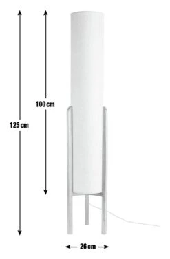 Habitat Arbaa Woven Column Floor Lamp - Natural -Habitat 9622939 R E001