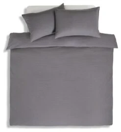 Habitat Cotton Waffle Plain Charcoal Bedding Set - Single -Habitat 9625211 R Z002A