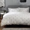 Habitat Tufted Spot White & Grey Bedding Set - Single -Habitat 9625826 R Z001A