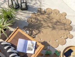 Habitat Circular Natural Outdoor Rug -Habitat 9626612 R Z002A