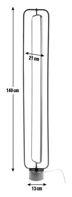 Habitat Sio LED Floor Lamp - Black -Habitat 9629585 R E001