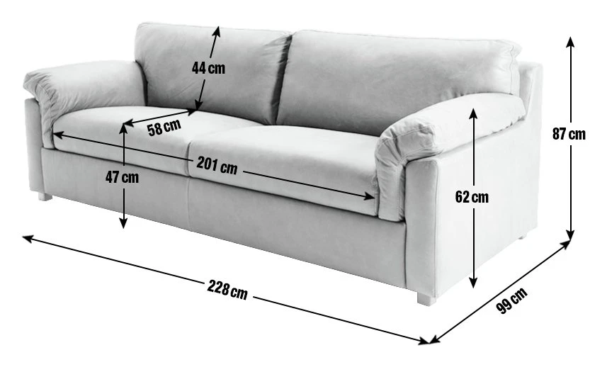 Habitat Florence Leather 4 Seater Sofa - Tan 6 Habitat Florence Leather 4 Seater Sofa - Tan - Image 4