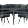 Habitat Malta 6 Seater Rattan Effect Patio Set - Black -Habitat 9630347 R Z001A