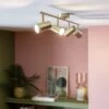 Habitat Este 4 Light Spot Light - Brass -Habitat 9633722 R Z001A