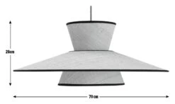 Habitat Otto 2 Tier Pendant Shade - Natural -Habitat 9636561 R E001