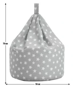 Habitat Kids Grey Stars Bean Bag 9 Habitat Kids Grey Stars Bean Bag -Habitat 9644199 R E001