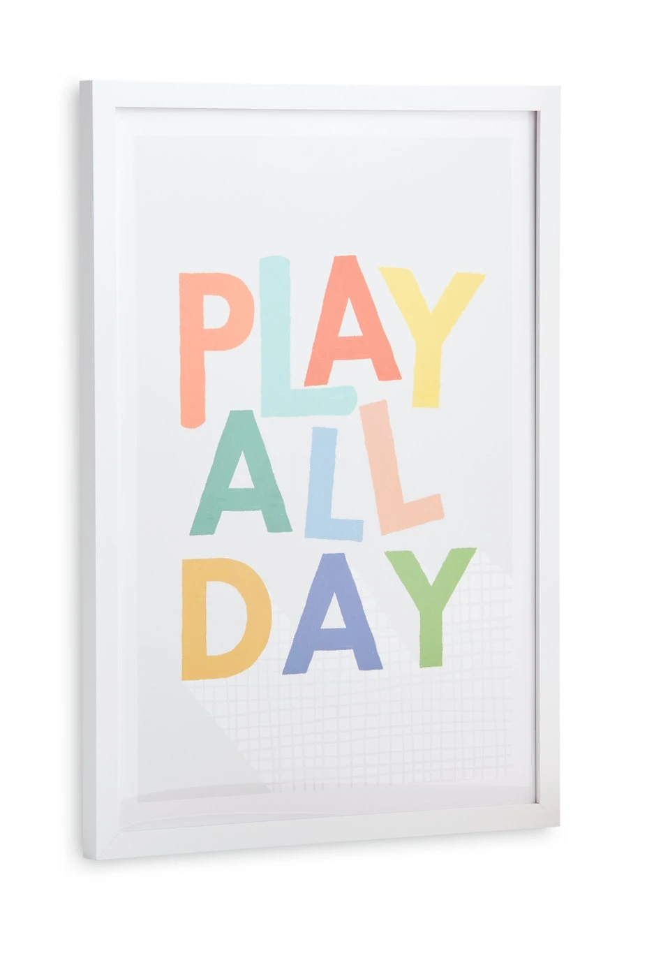Habitat Kids Play Slogan Framed Wall Art - 31x43cm 5 Habitat Kids Play Slogan Framed Wall Art - 31x43cm - Image 3