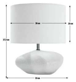 Habitat Ima Pebble Table Lamp - White 11 Habitat Ima Pebble Table Lamp - White -Habitat 9669954 R E001